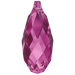 Serinity Pendants Briolette (6010) Fuchsia - Bluestreak Crystals