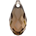 Serinity Pendants Briolette (6010) Light Smoked Topaz - Bluestreak Crystals