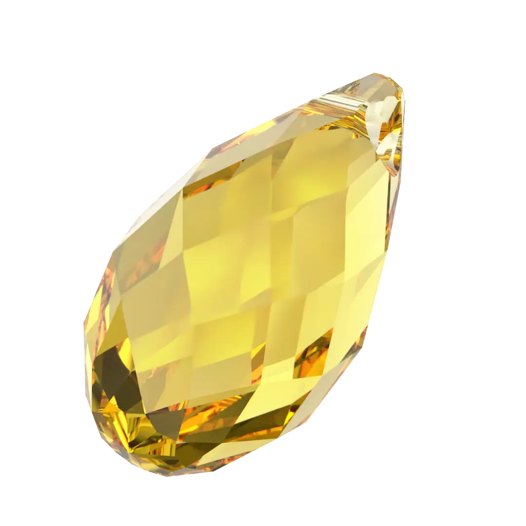 Serinity Pendants Briolette (6010) Light Topaz - Bluestreak Crystals