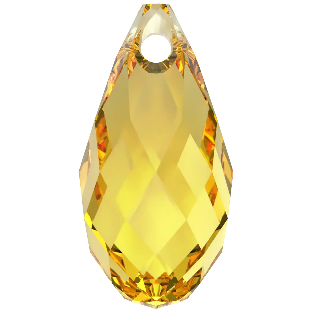 Serinity Pendants Briolette (6010) Light Topaz - Bluestreak Crystals