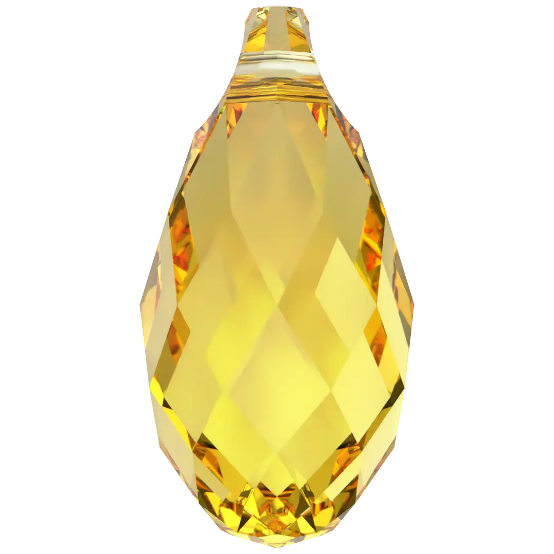 Serinity Pendants Briolette (6010) Light Topaz - Bluestreak Crystals