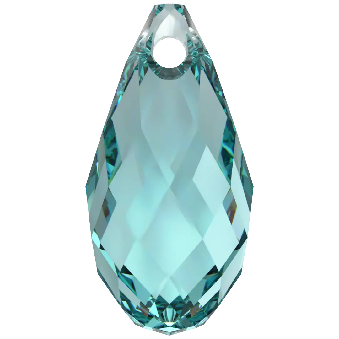 Serinity Pendants Briolette (6010) Light Turquoise - Bluestreak Crystals