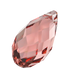 Serinity Pendants Briolette (6010) Rose Peach - Bluestreak Crystals