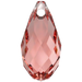 Serinity Pendants Briolette (6010) Rose Peach - Bluestreak Crystals