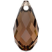 Serinity Pendants Briolette (6010) Smoked Topaz - Bluestreak Crystals