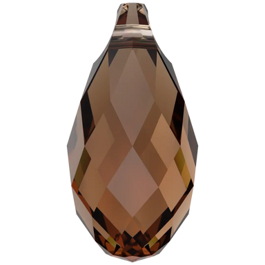 Serinity Pendants Briolette (6010) Smoked Topaz - Bluestreak Crystals