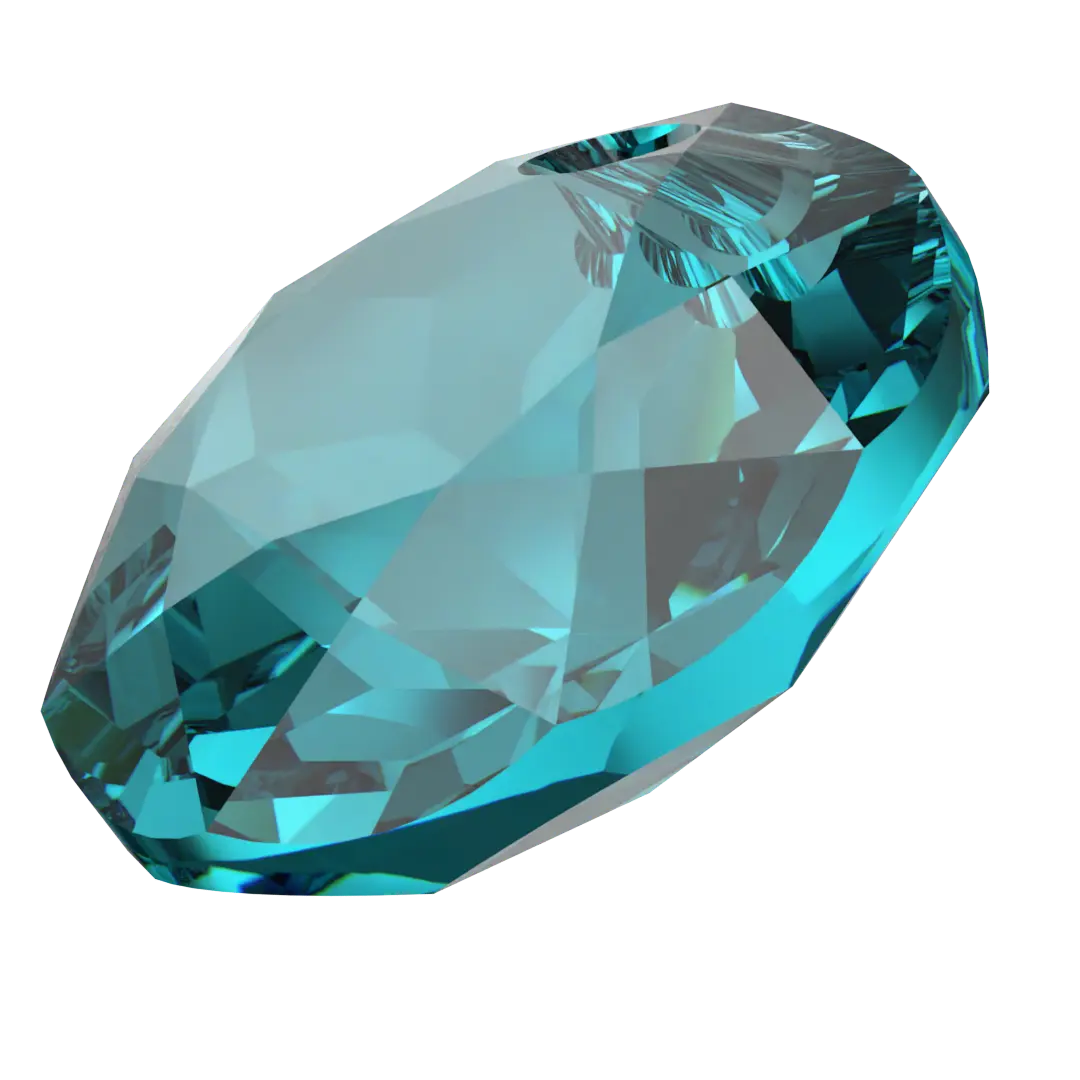 Serinity Pendants Classic Cut (6430) Blue Zircon - Bluestreak Crystals