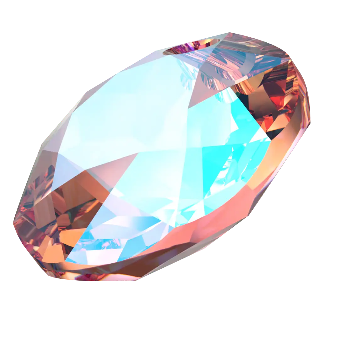 Serinity Pendants Classic Cut (6430) Light Rose Shimmer - Bluestreak Crystals