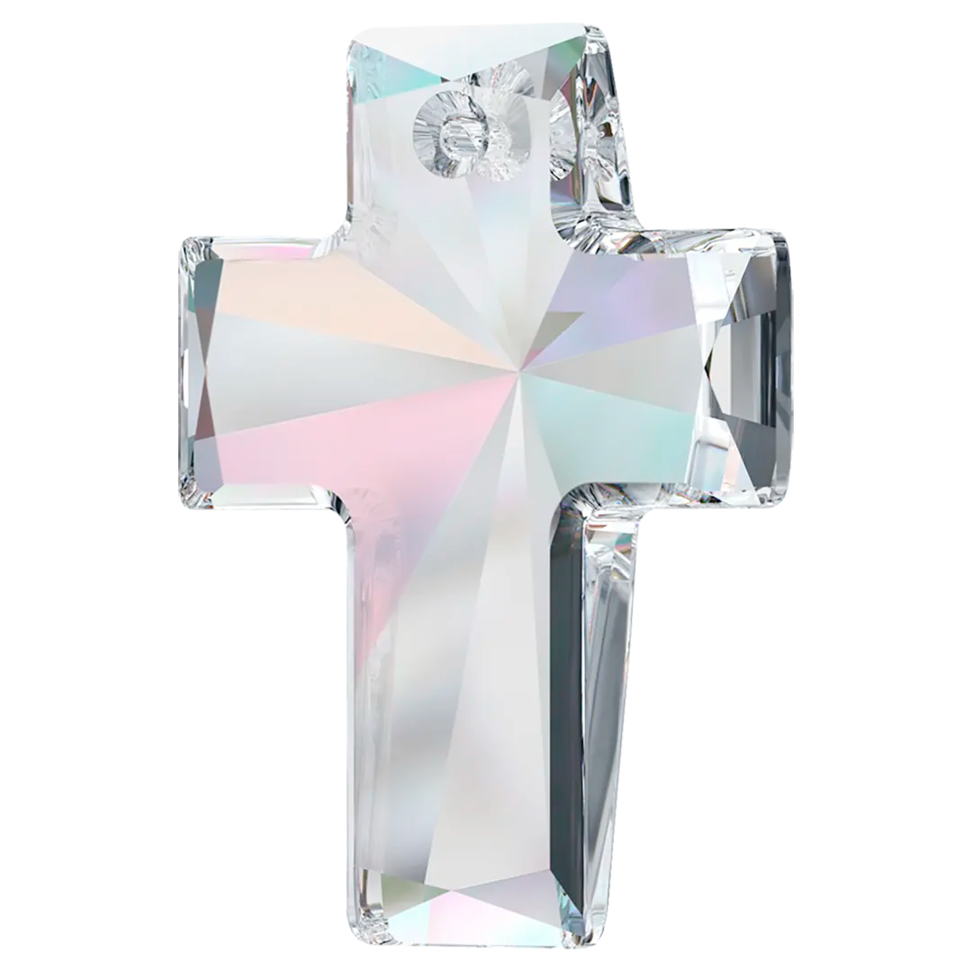 Serinity Pendants Cross (6864) Crystal AB - Bluestreak Crystals