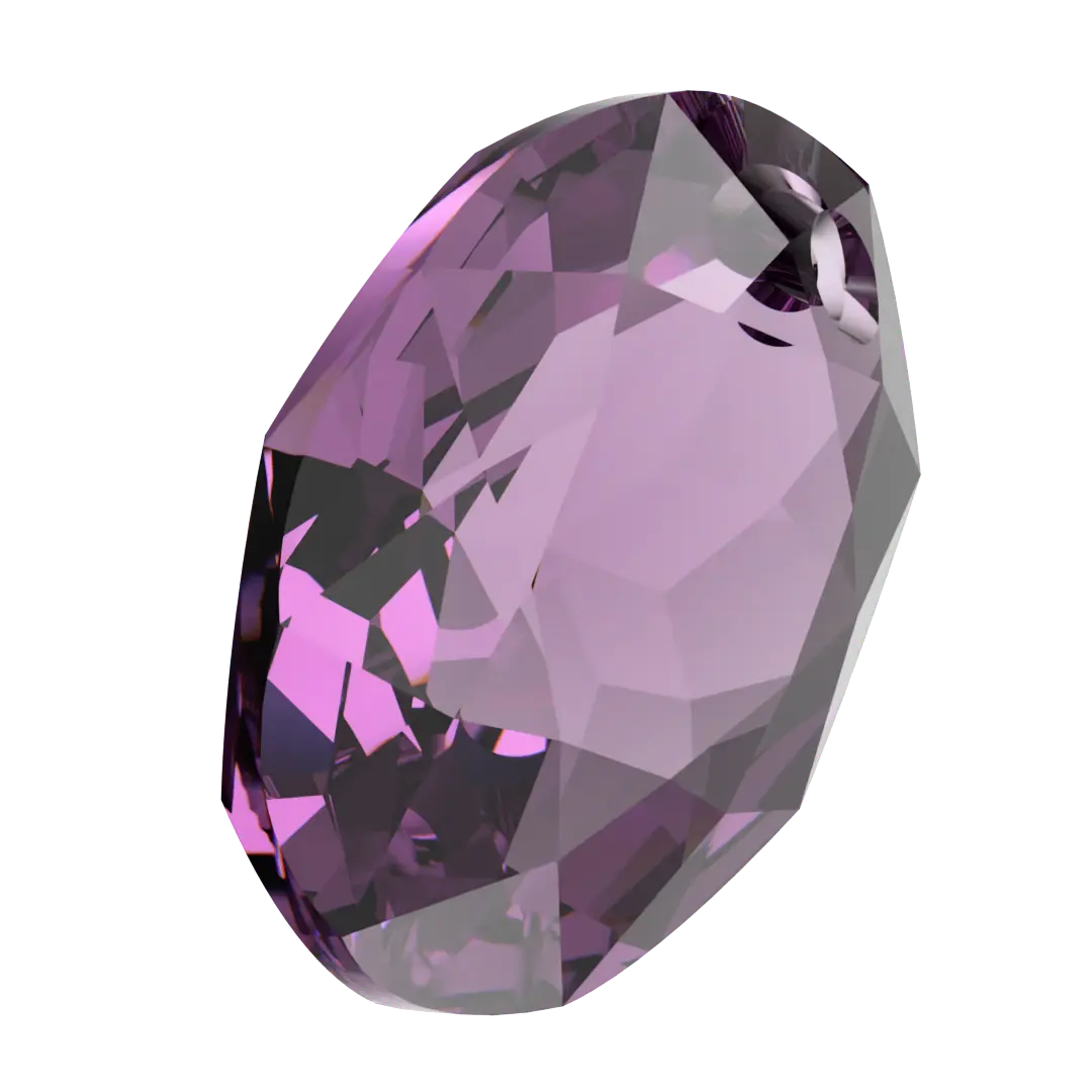 Serinity Pendants Elliptic Cut (6438) Amethyst - Bluestreak Crystals