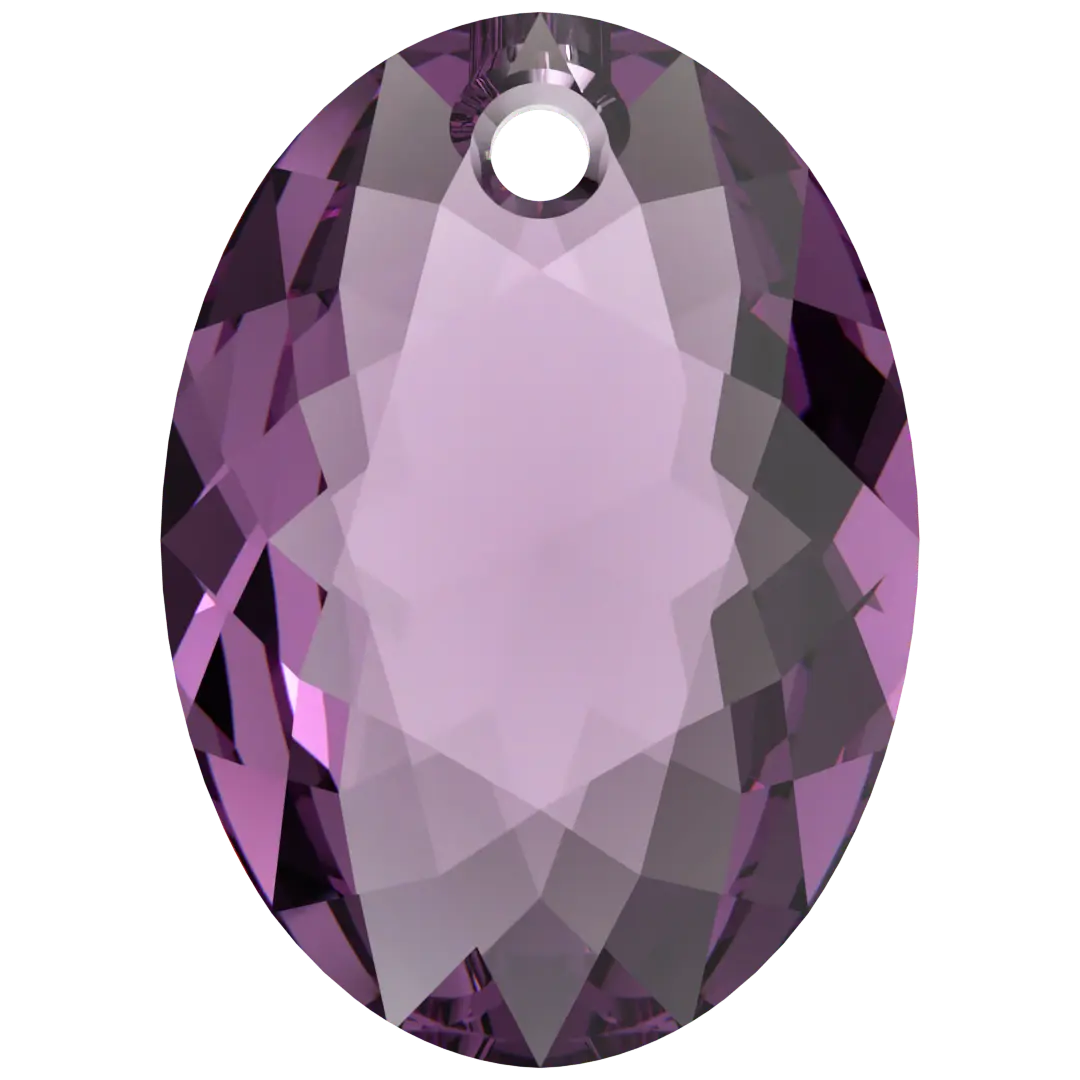 Serinity Pendants Elliptic Cut (6438) Amethyst - Bluestreak Crystals