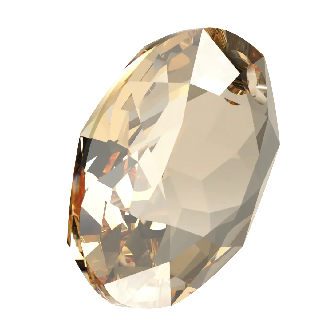 Serinity Pendants Elliptic Cut (6438) Crystal Golden Shadow - Bluestreak Crystals