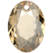 Serinity Pendants Elliptic Cut (6438) Crystal Golden Shadow - Bluestreak Crystals