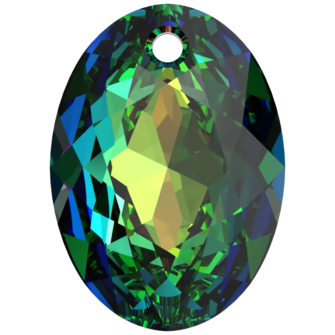 Serinity Pendants Elliptic Cut (6438) Crystal Vitrail Medium P - Bluestreak Crystals