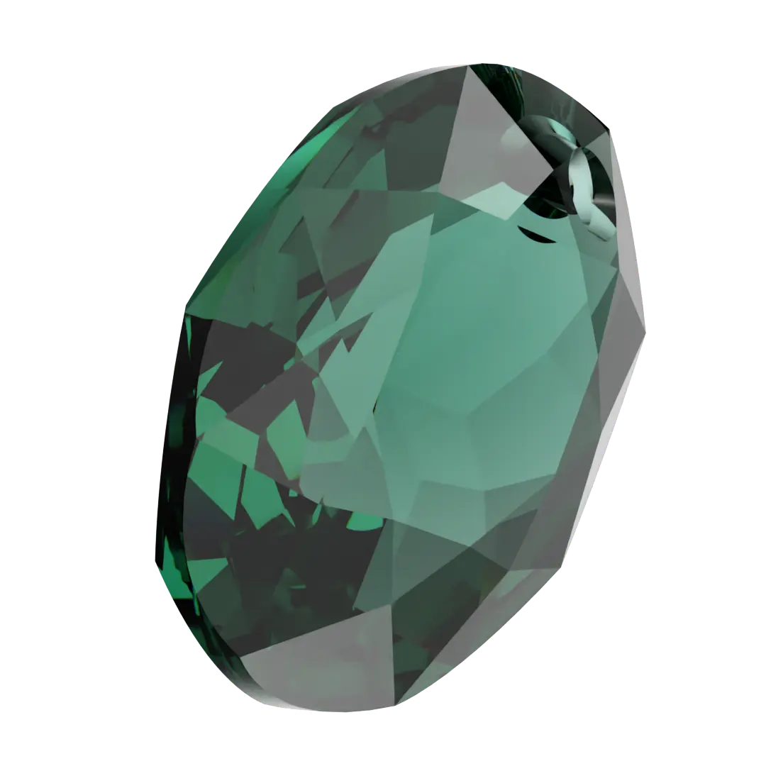 Serinity Pendants Elliptic Cut (6438) Emerald - Bluestreak Crystals