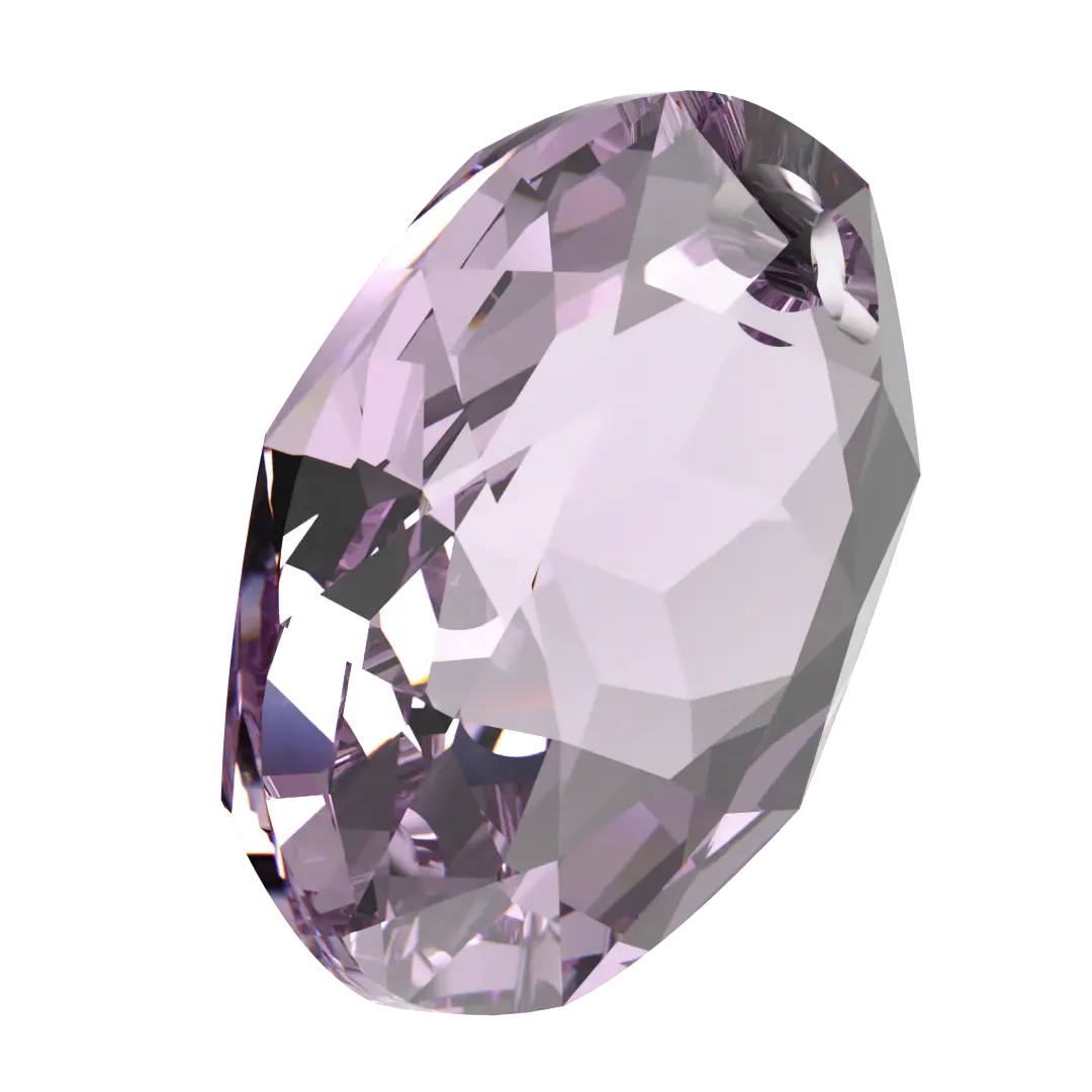 Swarovski Pendants Elliptic Cut (6438) Light Amethyst - Bluestreak Crystals