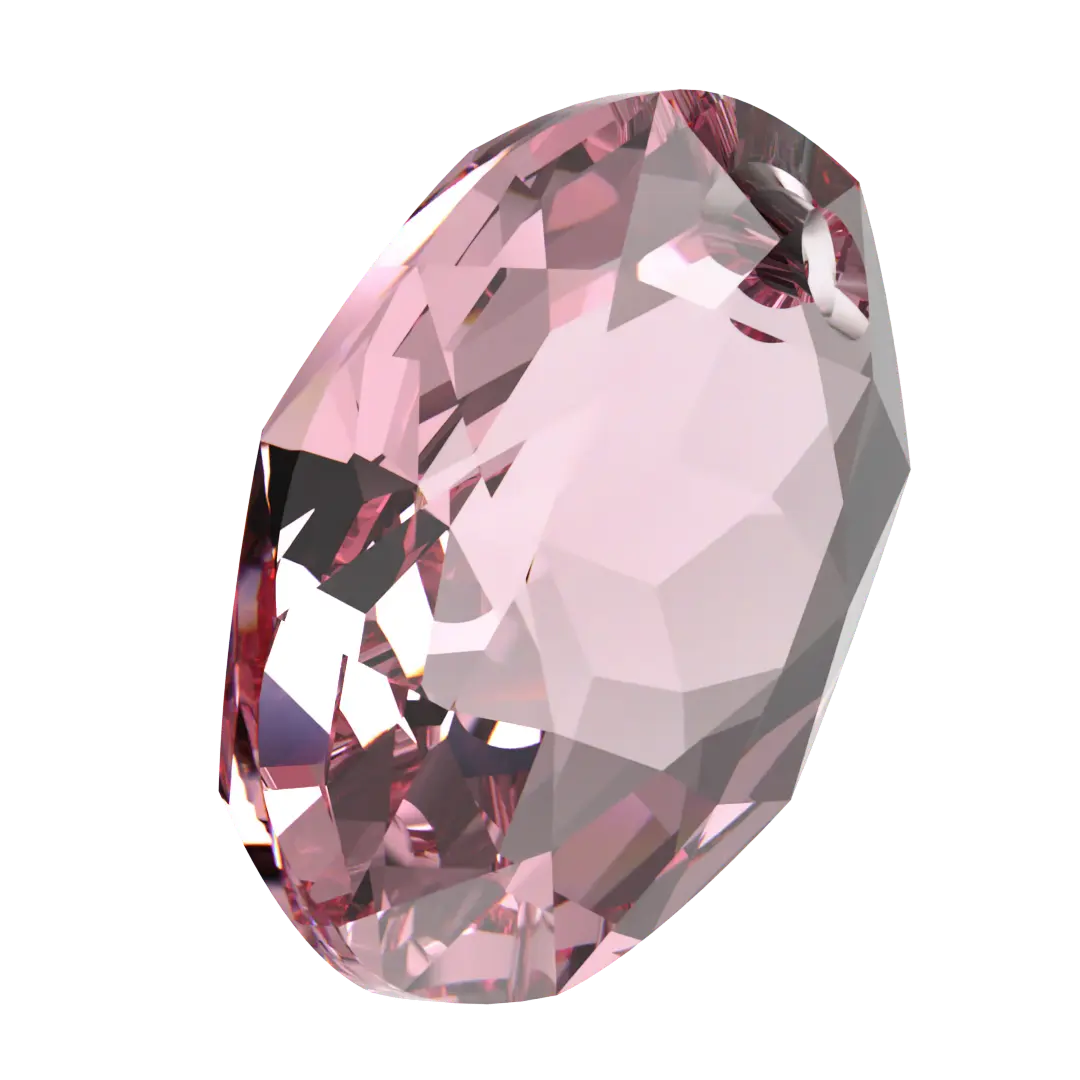 Serinity Pendants Elliptic Cut (6438) Light Rose - Bluestreak Crystals