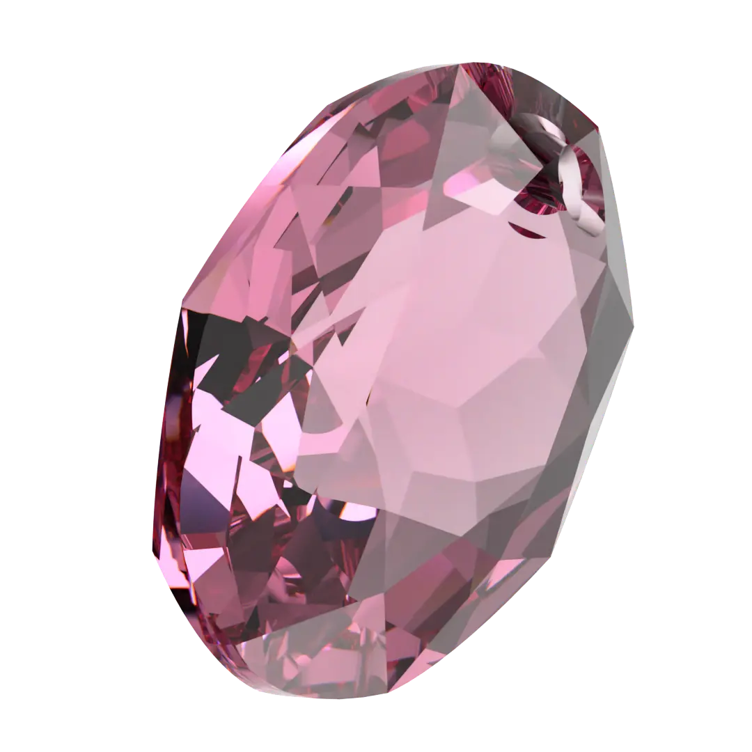 Serinity Pendants Elliptic Cut (6438) Rose - Bluestreak Crystals