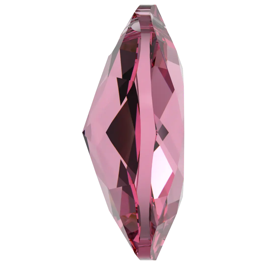 Serinity Pendants Elliptic Cut (6438) Rose - Bluestreak Crystals