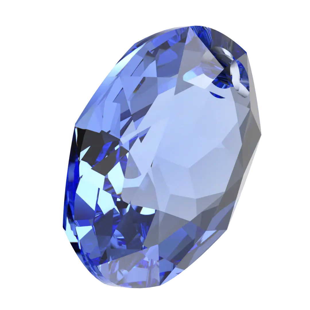 Serinity Pendants Elliptic Cut (6438) Sapphire - Bluestreak Crystals