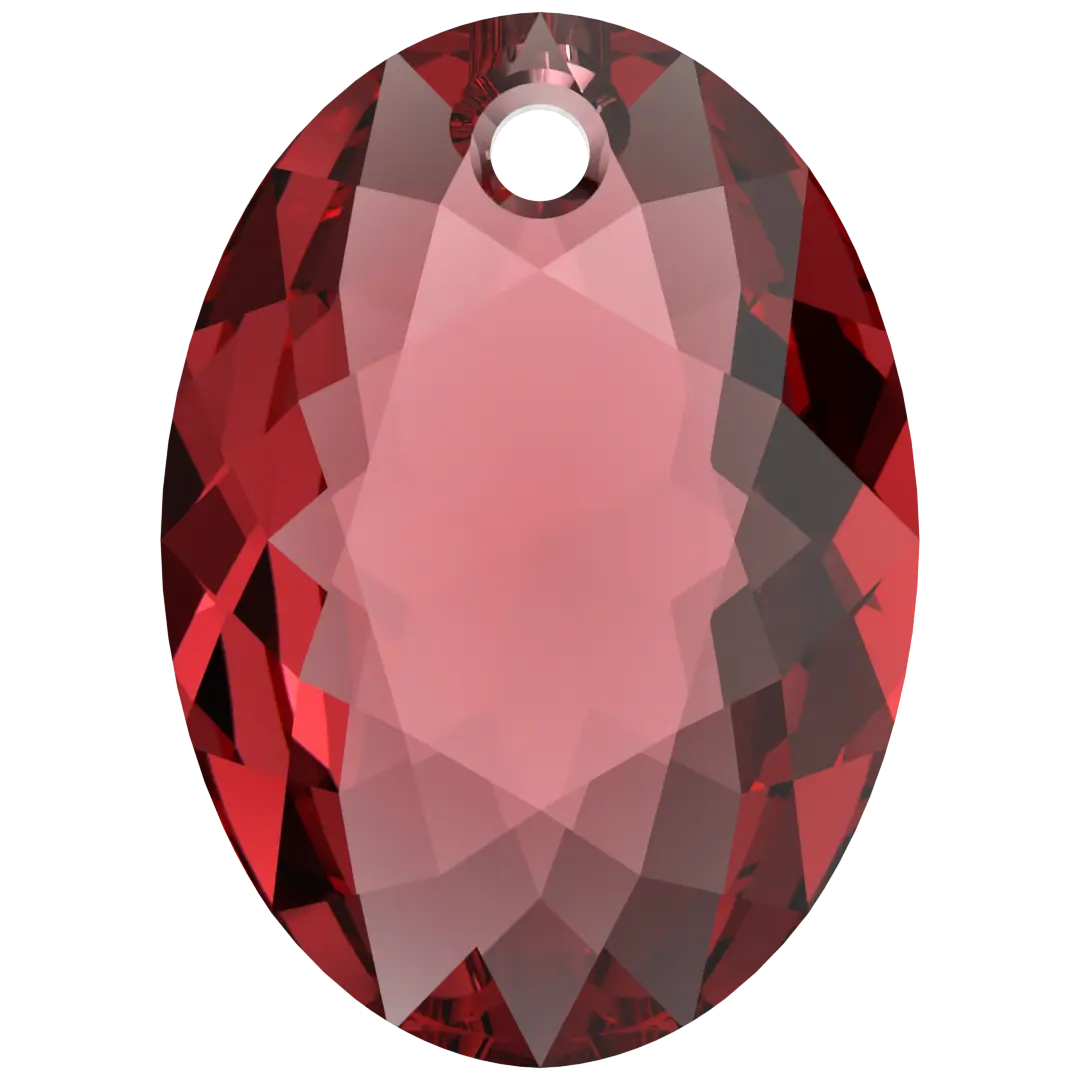Serinity Pendants Elliptic Cut (6438) Scarlet - Bluestreak Crystals