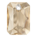 Serinity Pendants Emerald Cut (6435) Crystal Golden Shadow - Bluestreak Crystals