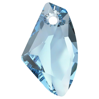 Swarovski Pendants Galactic Vertical (6656) Aquamarine - Bluestreak Crystals