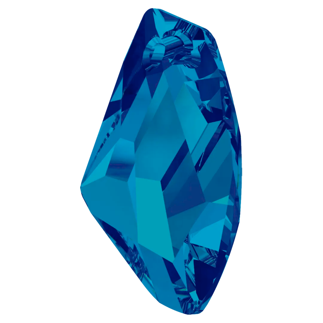 Serinity Pendants Galactic Vertical (6656) Crystal Bermuda Blue P - Bluestreak Crystals
