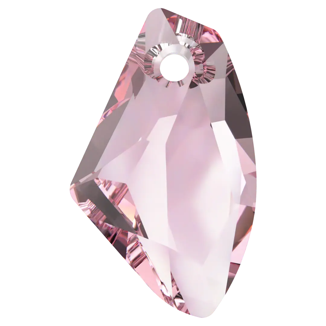 Swarovski Pendants Galactic Vertical (6656) Light Rose - Bluestreak Crystals