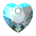 Serinity Pendants Heart Cut (6432) Aquamarine Shimmer - Bluestreak Crystals