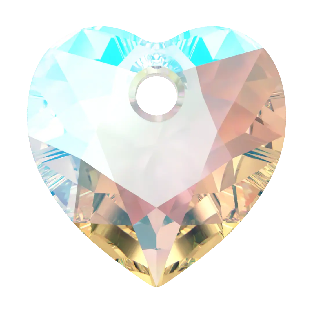 Serinity Pendants Heart Cut (6432) Crystal Shimmer - Bluestreak Crystals