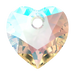 Serinity Pendants Heart Cut (6432) Crystal Shimmer - Bluestreak Crystals