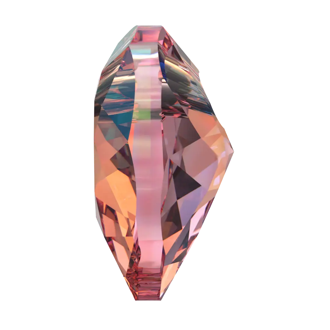 Serinity Pendants Heart Cut (6432) Light Rose Shimmer - Bluestreak Crystals