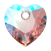 Serinity Pendants Heart Cut (6432) Light Rose Shimmer - Bluestreak Crystals