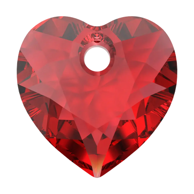 Serinity Pendants Heart Cut (6432) Light Siam - Bluestreak Crystals