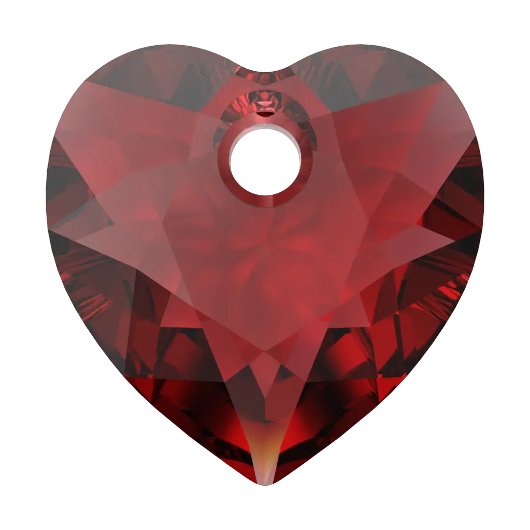 Serinity Pendants Heart Cut (6432) Siam - Bluestreak Crystals