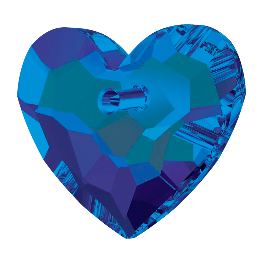 Serinity Pendants Honeycomb Heart (6264) Crystal Bermuda Blue P - Bluestreak Crystals