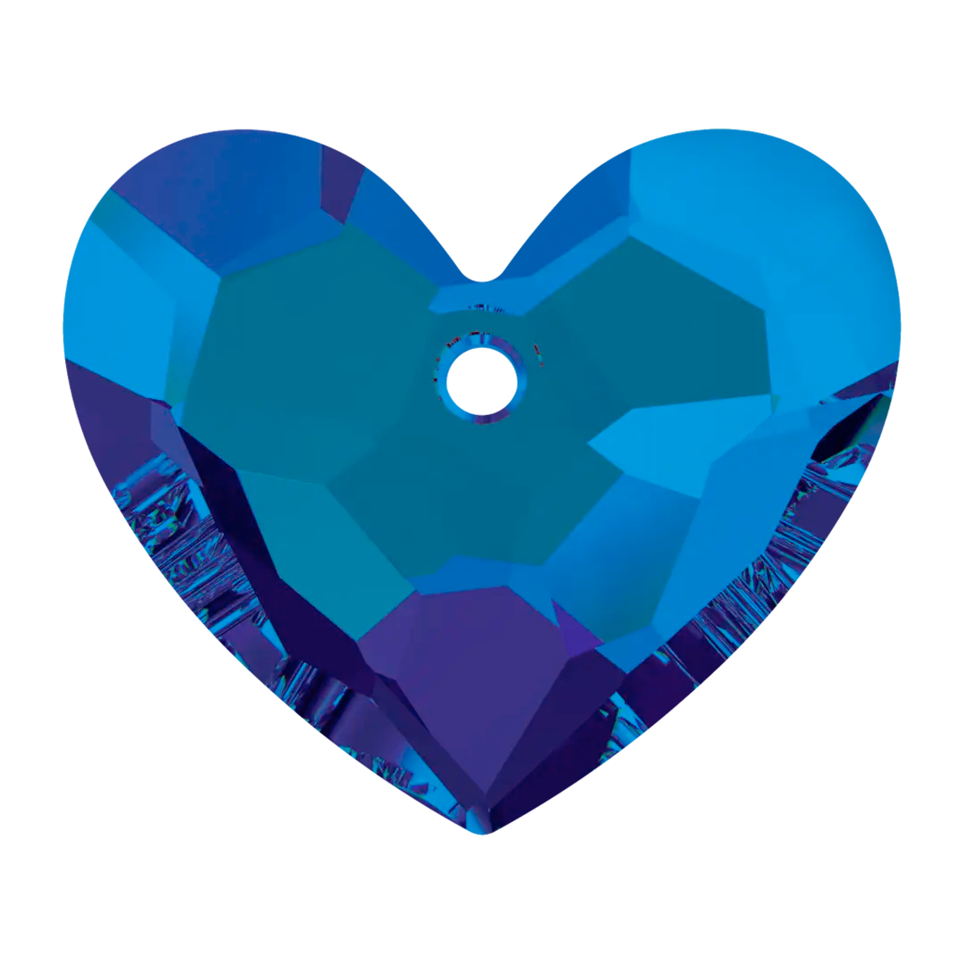 Serinity Pendants Honeycomb Heart (6264) Crystal Bermuda Blue P - Bluestreak Crystals