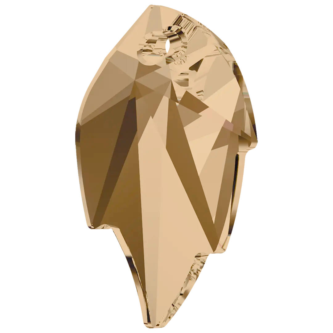 Serinity Pendants Leaf (6735) Crystal Golden Shadow - Bluestreak Crystals