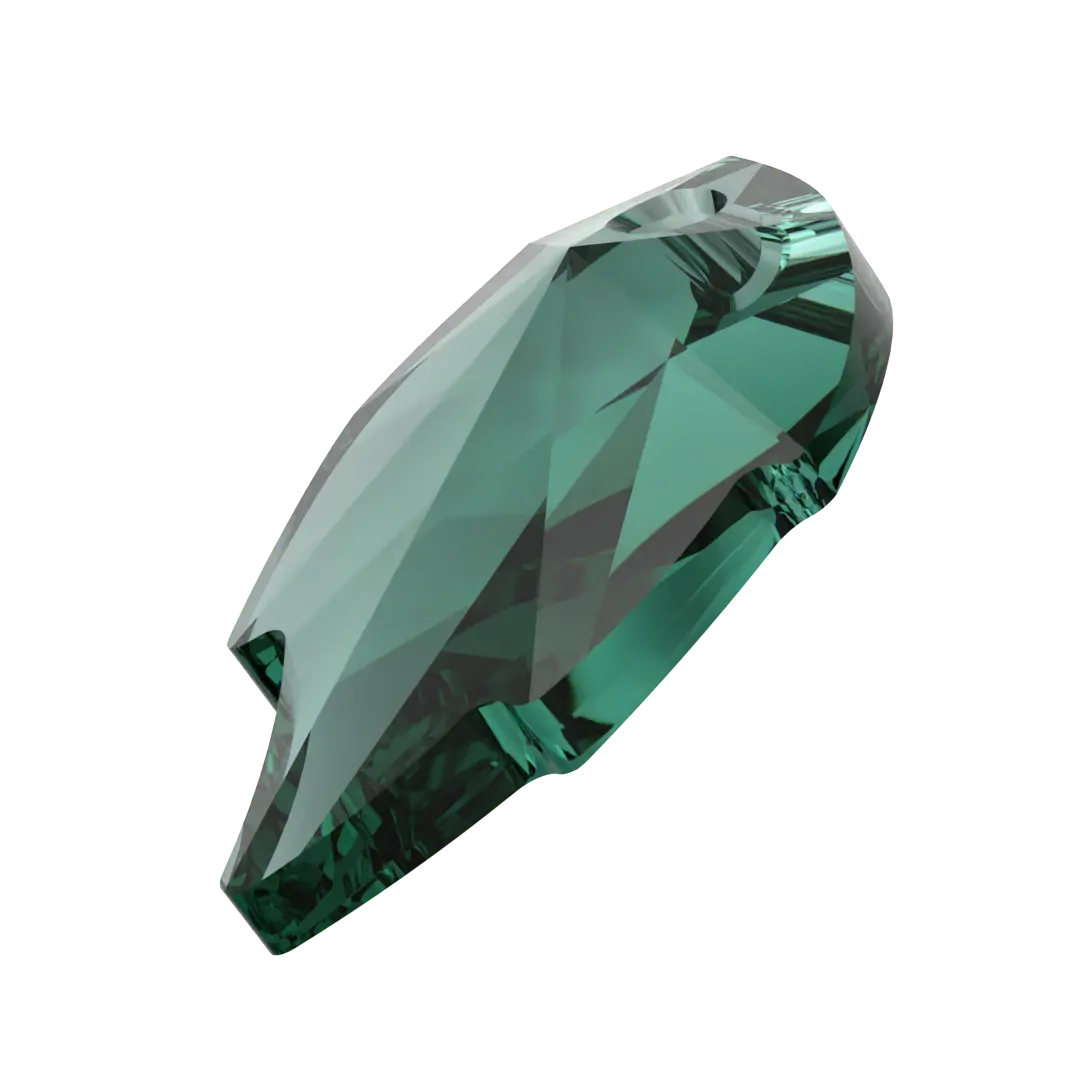 Serinity Pendants Leaf (6735) Emerald - Bluestreak Crystals