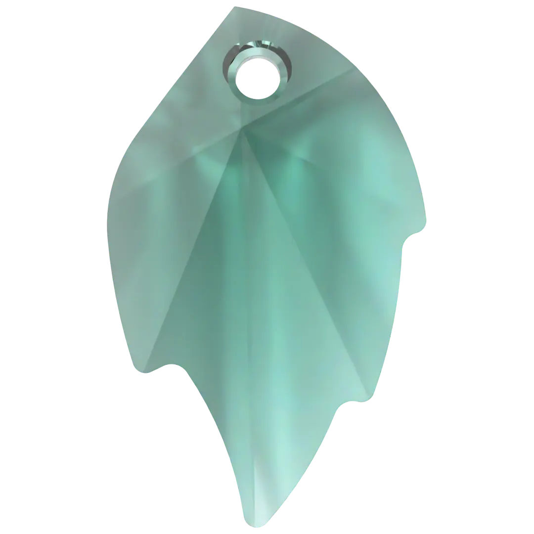 Serinity Pendants Leaf (6735) Emerald - Bluestreak Crystals