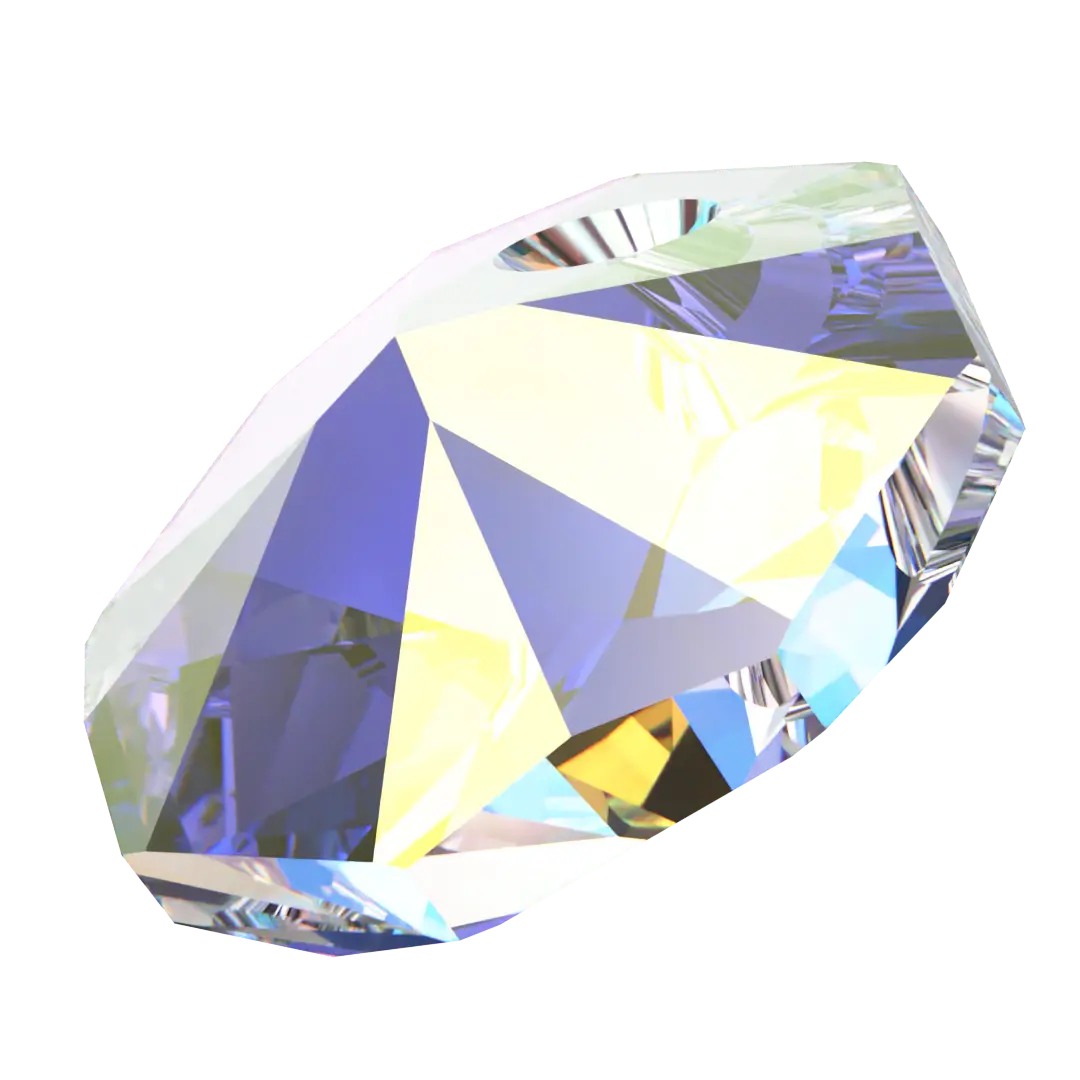 Serinity Pendants Octagon (6401) Crystal AB - Bluestreak Crystals