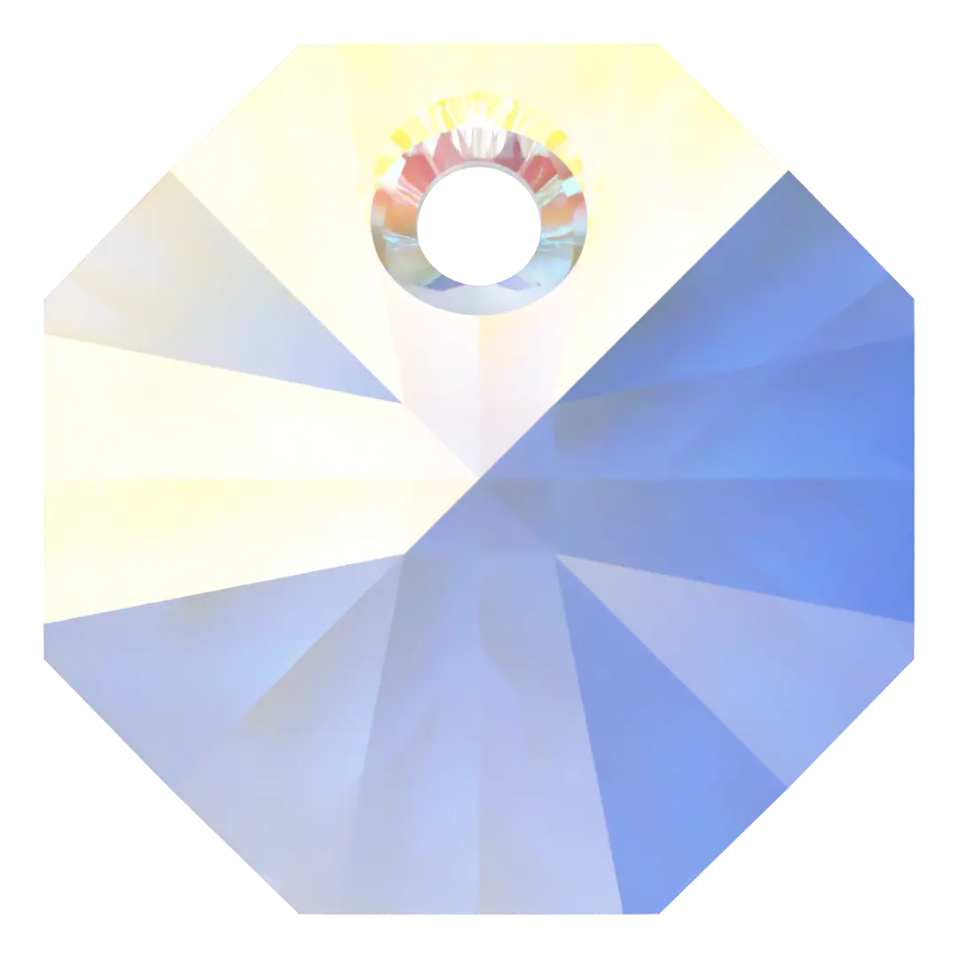 Serinity Pendants Octagon (6401) Crystal AB - Bluestreak Crystals