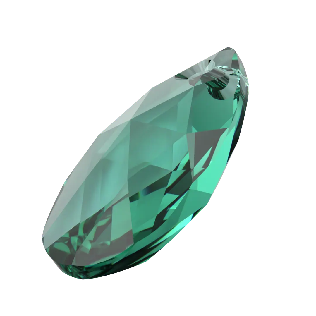 Serinity Pendants Peardrop (6106) Caribbean Green - Bluestreak Crystals