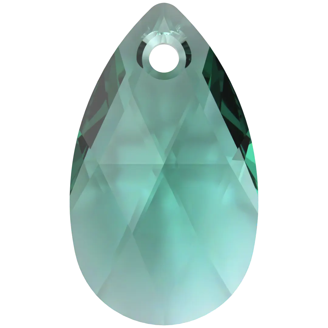 Serinity Pendants Peardrop (6106) Caribbean Green - Bluestreak Crystals