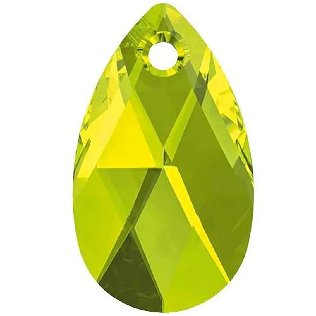 Serinity Pendants Peardrop (6106) Citrus Green - Bluestreak Crystals