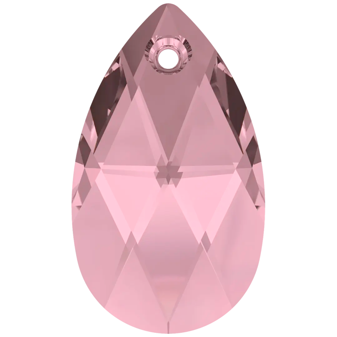 Serinity Pendants Peardrop (6106) Crystal Antique Pink - Bluestreak Crystals