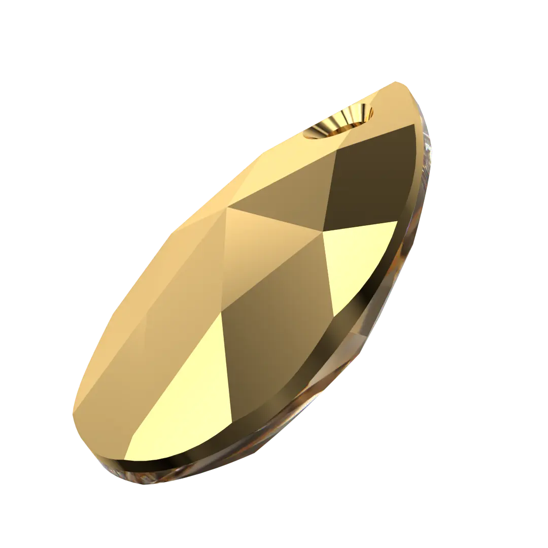 Serinity Pendants Peardrop (6106) Crystal Aurum X2 - Bluestreak Crystals