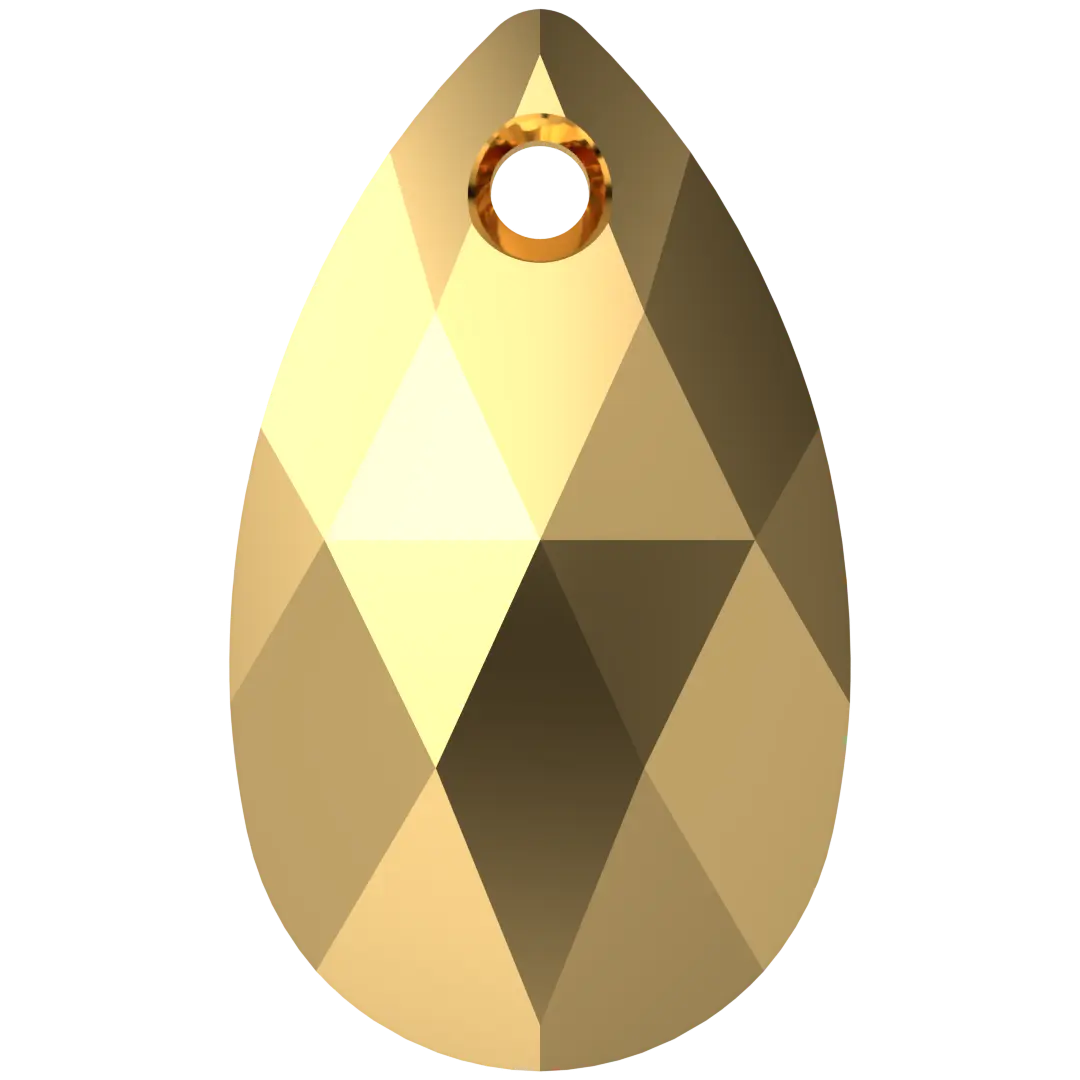 Serinity Pendants Peardrop (6106) Crystal Aurum X2 - Bluestreak Crystals