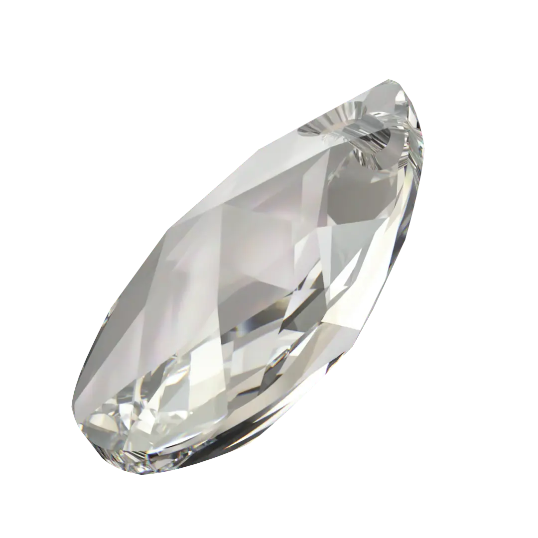 Serinity Pendants Peardrop (6106) Crystal Silver Shade - Bluestreak Crystals